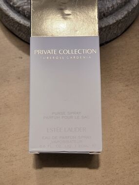 Estee Lauder Private Collection Tuberose Gardenia Purse Spray - Gold & White